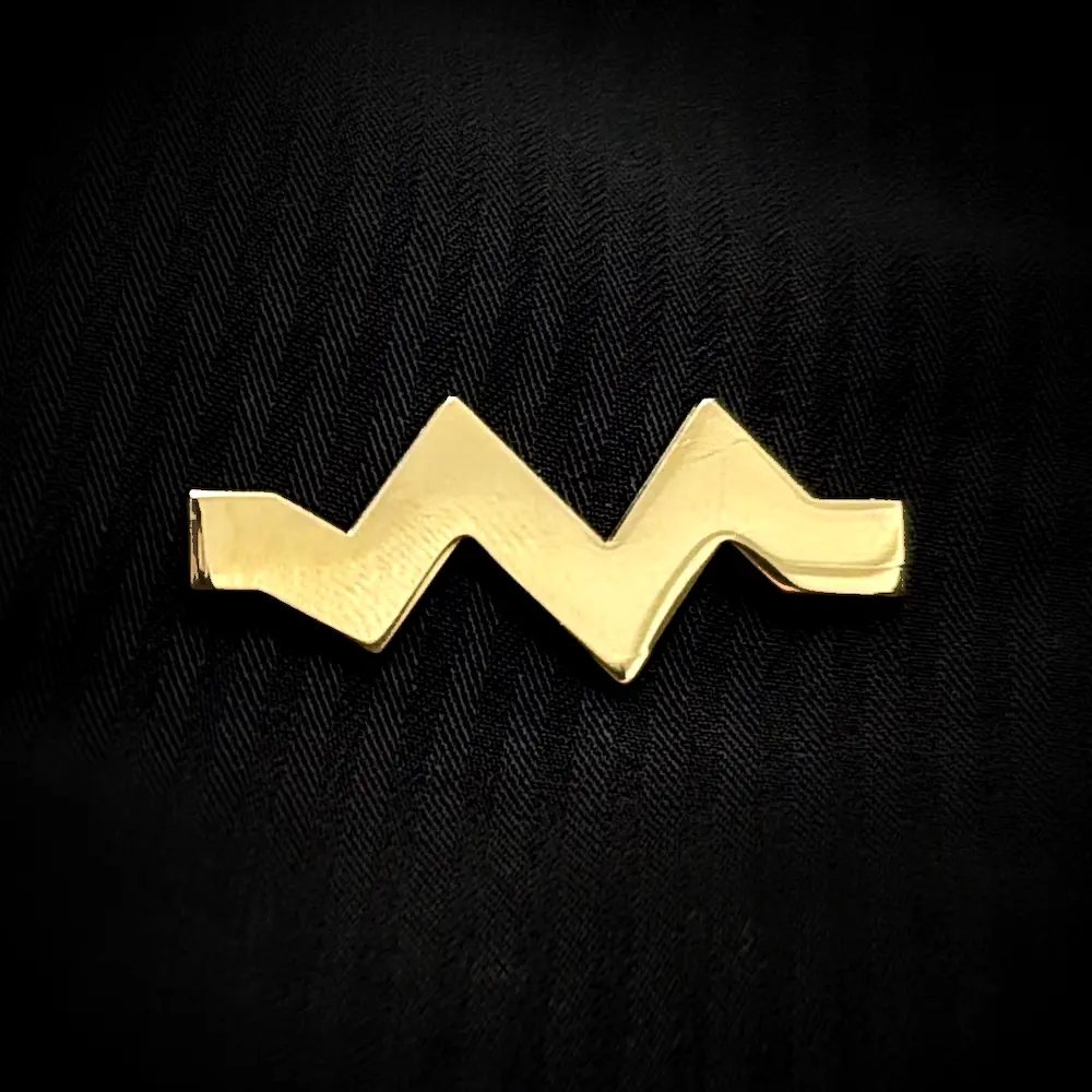 Pin em dourado